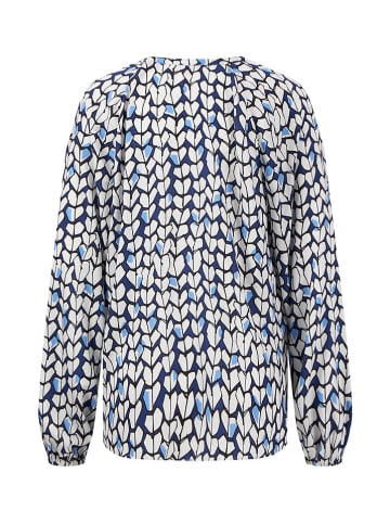 FYNCH-HATTON Bluse in Dunkelblau/ Creme