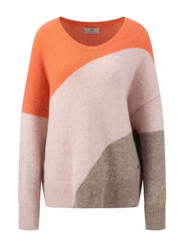 FYNCH-HATTON Pullover in Beige/ Orange