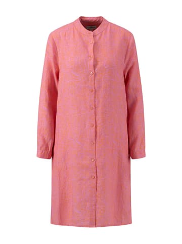 Fynch Hutton Leinen-Kleid in Pink/ Orange