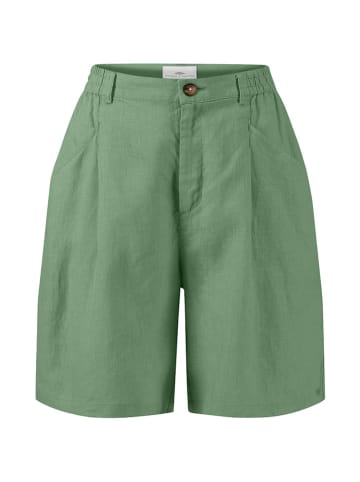 FYNCH-HATTON Leinen-Shorts in Grün