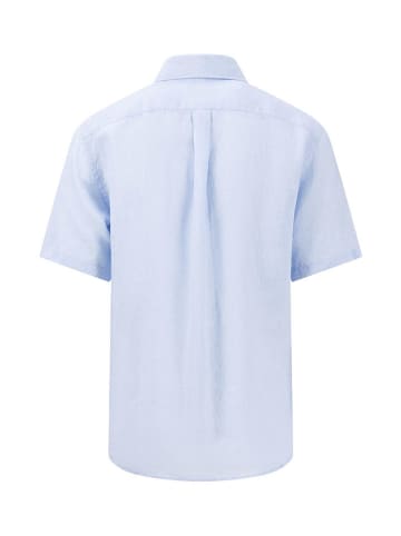 FYNCH-HATTON Leinen-Hemd - Regular fit - in Hellblau
