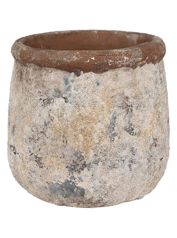 Clayre & Eef Blumentopf in Beige - (H)17 x Ø 18 cm