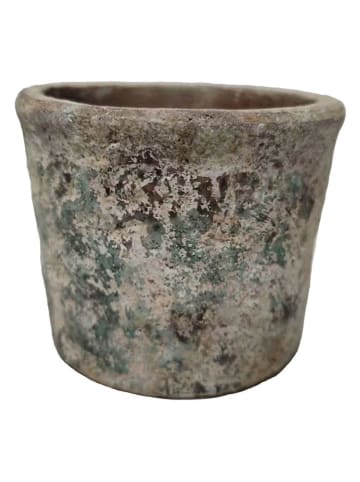 Clayre & Eef Doniczki (2 szt.) w kolorze beżowym - wys. 11 x Ø 13 cm