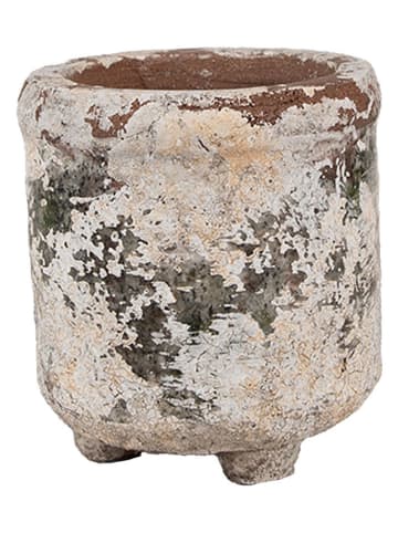 Clayre & Eef 2er-Set: Blumentöpfe in Beige - (H)10 x Ø 9 cm