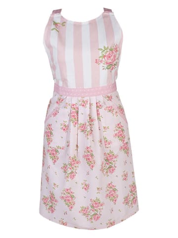 Clayre & Eef Kochschürze in Weiß/ Rosa - (L)70 x (B)85 cm