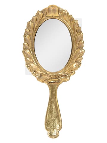 Clayre & Eef Handspiegel in Gold - (B)13 x (H)27 cm