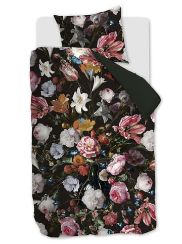 Ambiante Satijnen beddengoedset "Flowerbomb" groen/meerkleurig