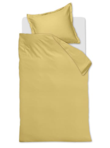 Ambiante Satin-Bettwäsche-Set ''Uni'' in Gelb