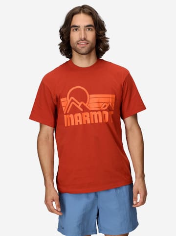 Marmot Koszulka funkcyjna "Coastal Tee" w kolorze czerwonym