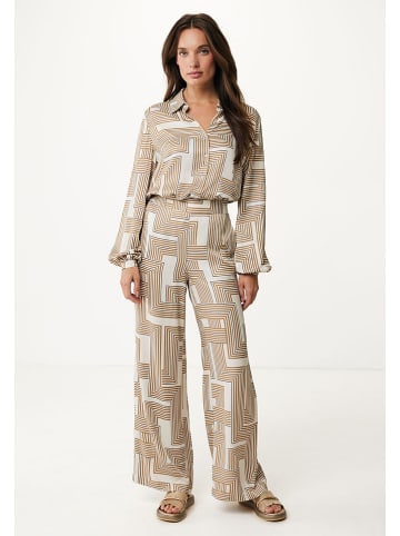 Mexx Bluse in Camel/ Creme