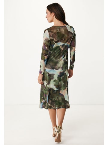 Mexx Kleid in Dunkelgrün/ Hellblau