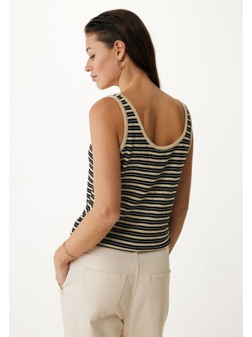 Mexx Top w kolorze czarno-beżowym