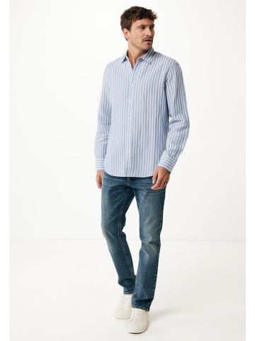 Mexx Hemd "Aiden" in Blau/ Weiß