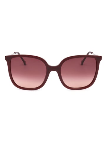 Carolina Herrera Damen-Sonnenbrille in Braun/ Bordeaux/ Silber
