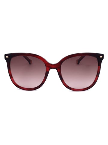 Carolina Herrera Damen-Sonnenbrille in Lila/ Rot