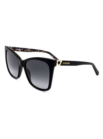 Moschino Damskie okulary przeciwsłoneczne w kolorze czarnym