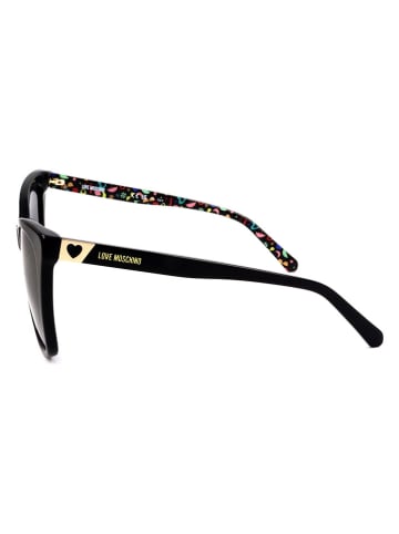 Moschino Damskie okulary przeciwsłoneczne w kolorze czarnym