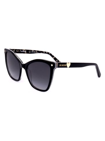 Moschino Damskie okulary przeciwsłoneczne w kolorze czarnym