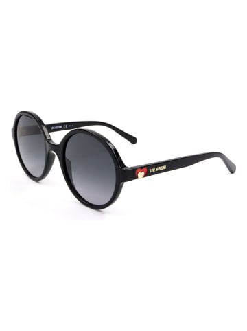 Moschino Damskie okulary przeciwsłoneczne w kolorze czarnym