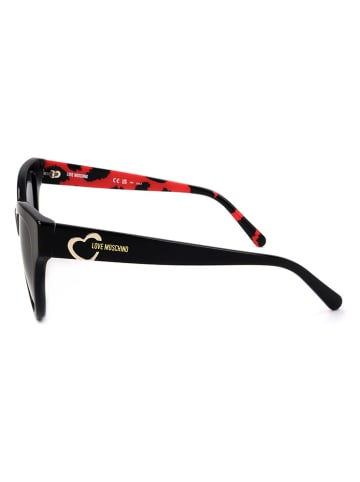 Moschino Damskie okulary przeciwsłoneczne w kolorze czarnym