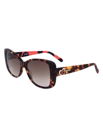 Moschino Damen-Sonnenbrille in Braun/ Beige
