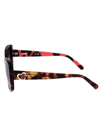 Moschino Damen-Sonnenbrille in Braun/ Beige