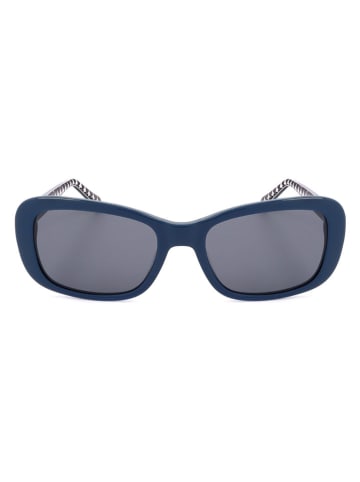 Moschino Damskie okulary przeciwsłoneczne w kolorze niebiesko-granatowym