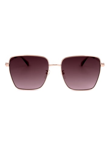 Moschino Damskie okulary przeciwsłoneczne w kolorze złoto-fioletowym