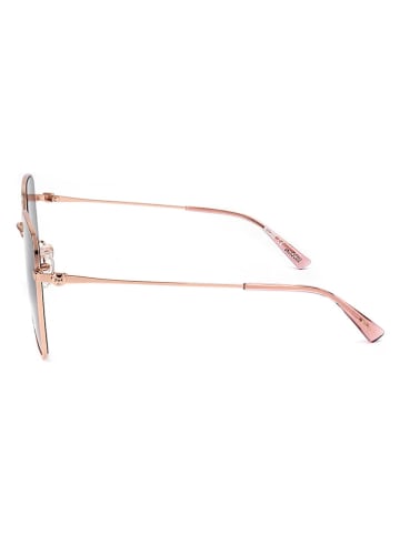 Moschino Damskie okulary przeciwsłoneczne w kolorze złoto-fioletowym