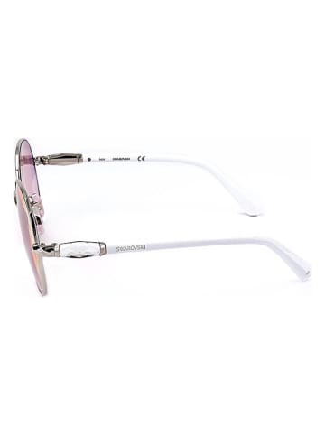Swarovski Damen-Sonnenbrille in Rosa/ Silber