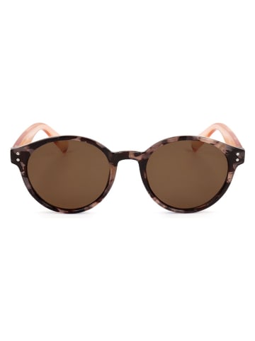 SWEET YEARS Unisex-Sonnenbrille in Braun/ Creme