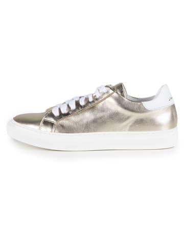 Anna Morellini Leren sneakers "Milella" goudkleurig