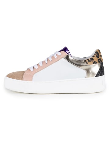 Anna Morellini Leder-Sneakers "Lassellana" in Beige/ Weiß