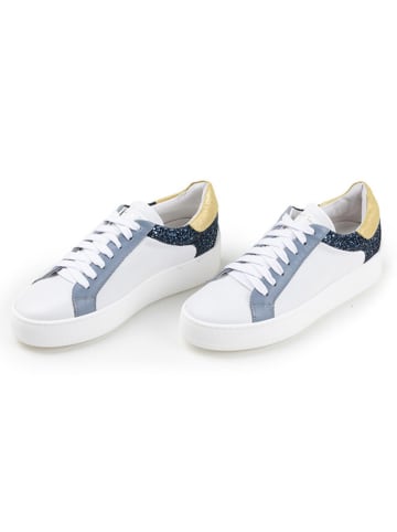 Anna Morellini Leder-Sneakers "Elisametta" in Weiß