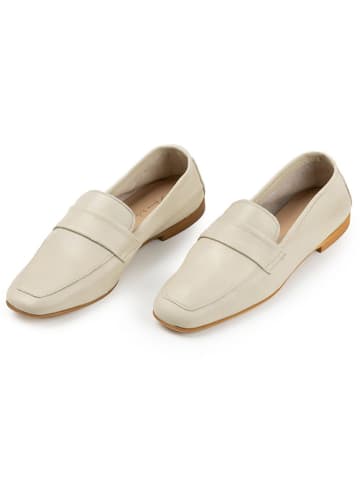 Anna Morellini Leren mocassins "Sylvira" beige