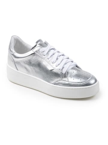 Anna Morellini Leder-Sneakers "Meliatelia" in Silber