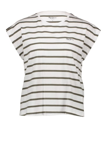 Pepe Jeans Shirt wit/kaki