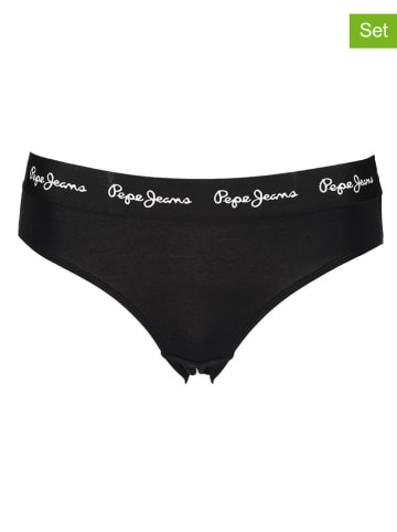 Pepe Jeans 2er-Set: Slips in Weiß/ Schwarz