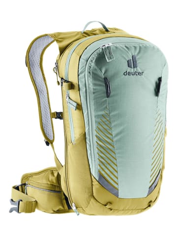 Deuter Fietsrugzak "Compact EXP 12" turquoise/groen - (B)24 x (H)44 x (D)17 cm