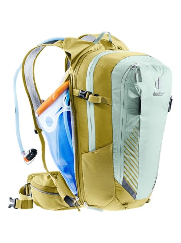 Deuter Fahrradrucksack "Compact EXP 12" in Türkis/ Grün - (B)24 x (H)44 x (T)17 cm
