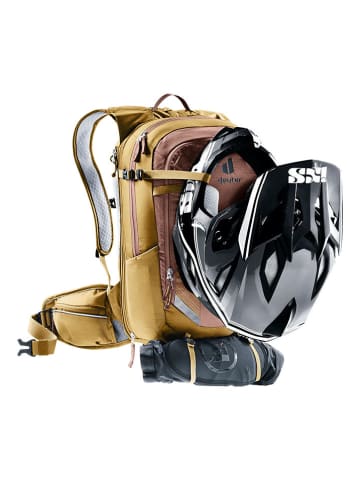 Deuter Plecak rowerowy "Compact EXP 12" w kolorze brązowym - 24 x 44 x 17 cm