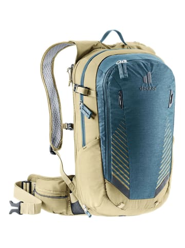 Deuter Plecak rowerowy "Compact EXP 14" w kolorze niebiesko-beżowym - 26 x 46 x 18 cm