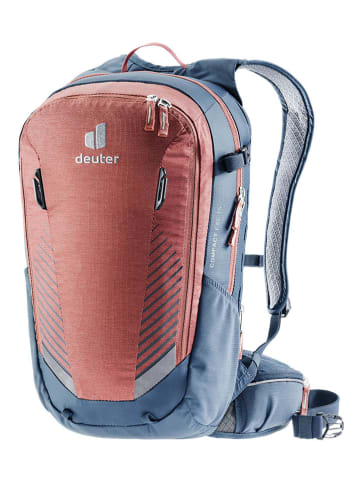 Deuter Fahrradrucksack "Compact EXP 14" in Blau/ Rot - (B)26 x (H)46 x (T)18 cm