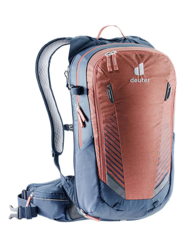 Deuter Fahrradrucksack "Compact EXP 14" in Blau/ Rot - (B)26 x (H)46 x (T)18 cm