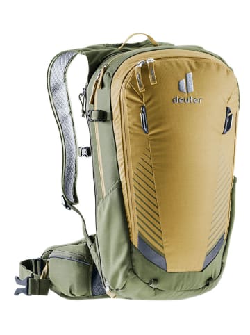 Deuter Plecak rowerowy "Compact EXP 14" w kolorze khaki - 26 x 46 x 18 cm
