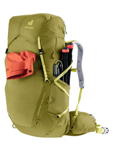 Deuter Plecak trekkingowy "Aircontact Ultra 35+5" w kolorze zielonym - 25 x 68 x 22 cm