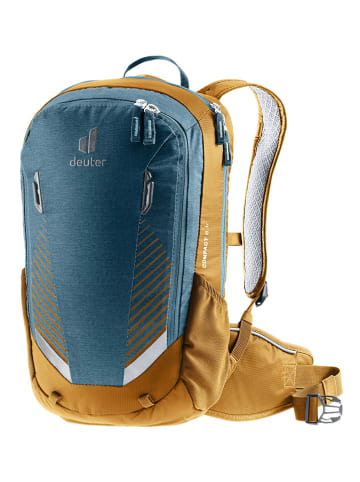 Deuter Fahrradrucksack "Compact 8 JR" in Blau/ Gelb - (B)24 x (H)40 x (T)13 cm