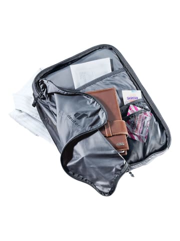 Deuter Organizator "Orga Zip Pack" w kolorze szarym do walizki - 25 x 36 x 10 cm