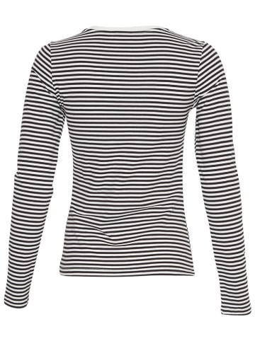 MOSS COPENHAGEN Longsleeve donkerblauw/wit