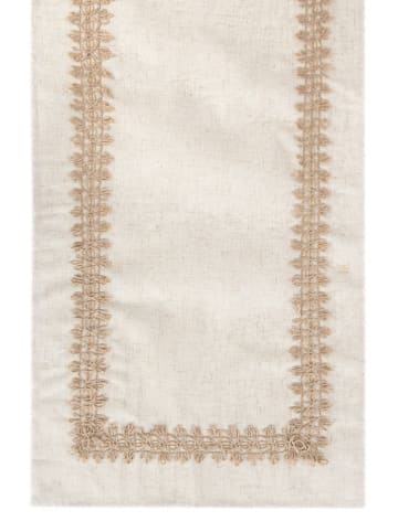 Homla Tischläufer ''Lintilo'' in Beige - (L)160 x (B)40 cm